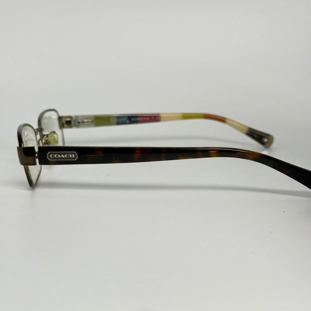 Coach HC 5003 Iris Eyeglasses‎ Dark Brown Tortoise Striped 50-16-135 9027 22257